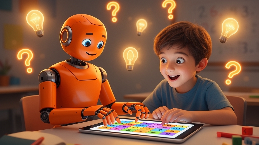 AI Tutor helping child with math